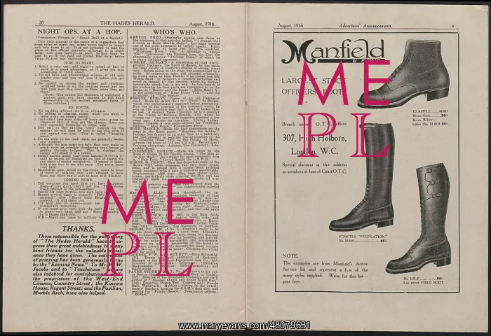 : WW1 - The Hades Herald, two pages : WW1 - The Hades Herald, two pages