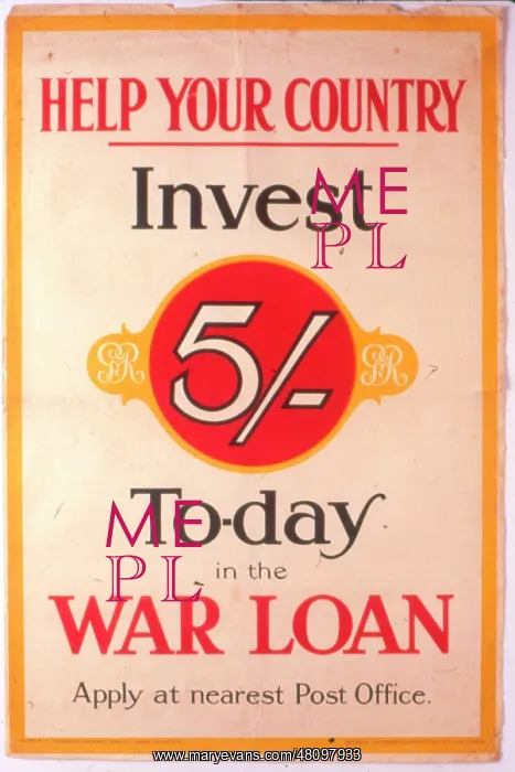 : WW1 - Help Your Country - War Loan : WW1 - Help Your Country - War Loan