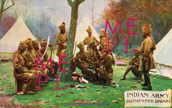 : WW1 - Indian Cavalrymen in the British Army : WW1 - Indian Cavalrymen in the British Army