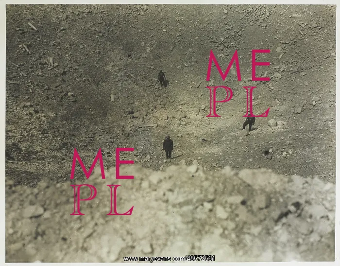 : WW1 - The interior of a mine crater : WW1 - The interior of a mine crater