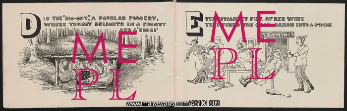 : WW1 - Jovial Jottings from the Trenches - D and E : WW1 - Jovial Jottings from the Trenches - D and E