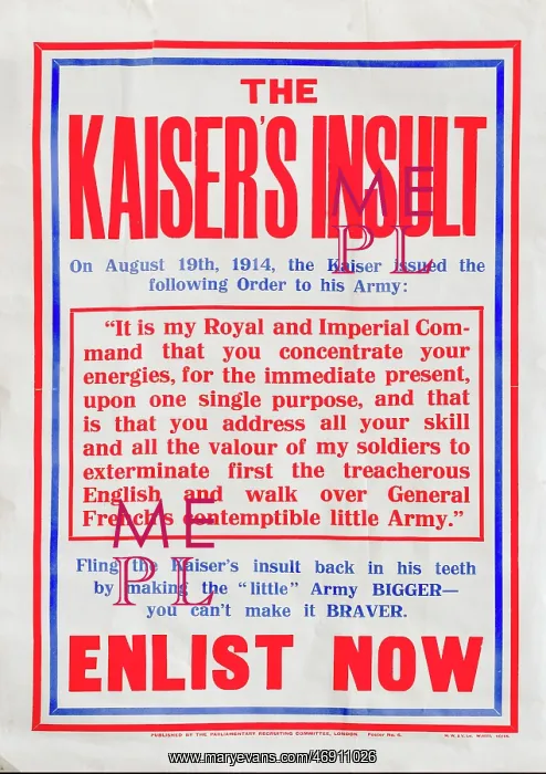  : WW1 - Kaiser's Insult
