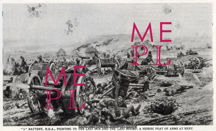 : WW1- L Battery in action at Nery : WW1- L Battery in action at Nery