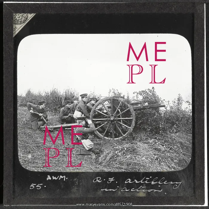 : WW1 - Lantern Slide : WW1 - Lantern Slide