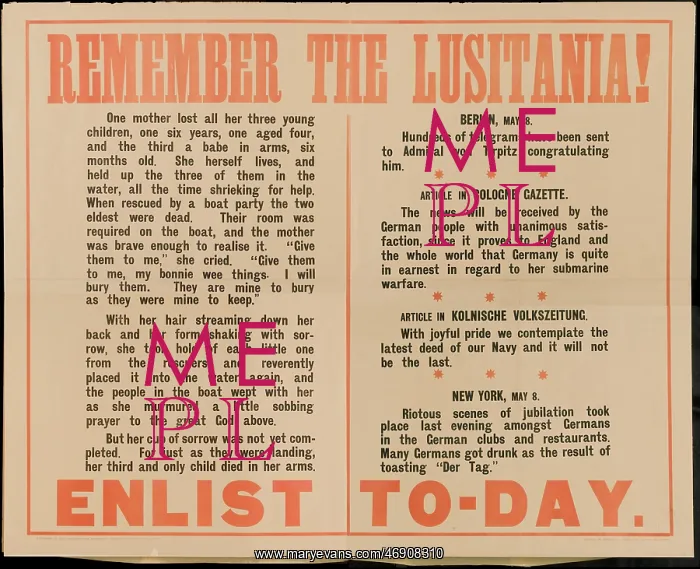  : WW1 - Lusitania