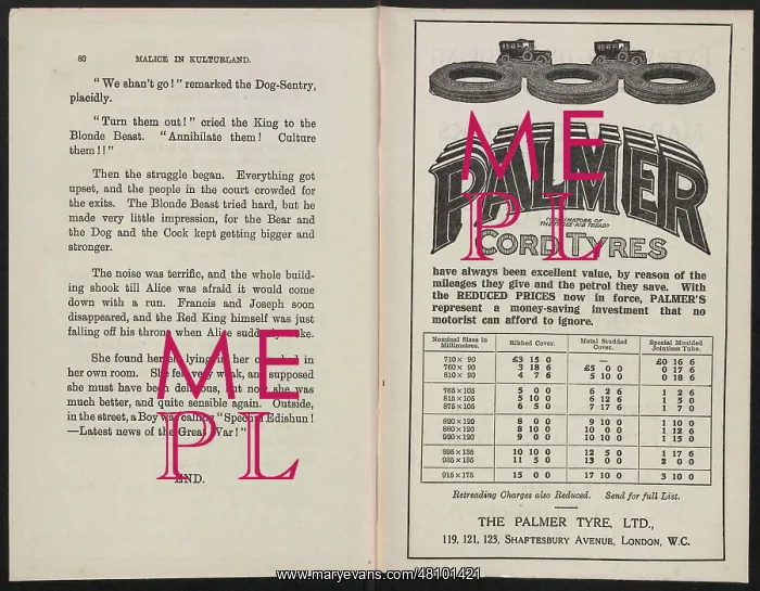 : WW1 - Malice in Kulturland - final page, and advert : WW1 - Malice in Kulturland - final page, and advert