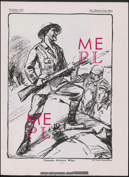: WW1 - The Message from Mars, cartoon : WW1 - The Message from Mars, cartoon