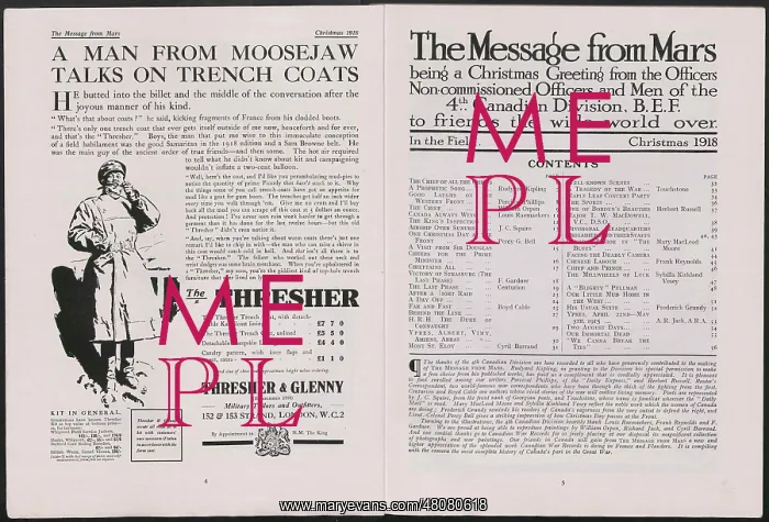 : WW1 - The Message from Mars, two pages : WW1 - The Message from Mars, two pages