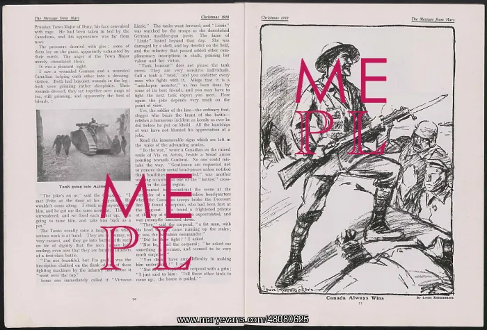 : WW1 - The Message from Mars, two pages : WW1 - The Message from Mars, two pages