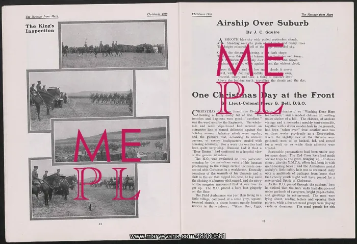  : WW1 - The Message from Mars, two pages