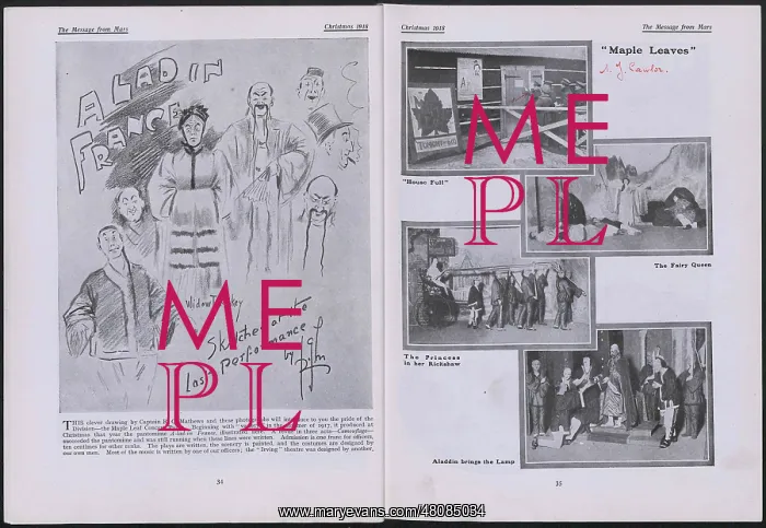 : WW1 - The Message from Mars, two pages : WW1 - The Message from Mars, two pages