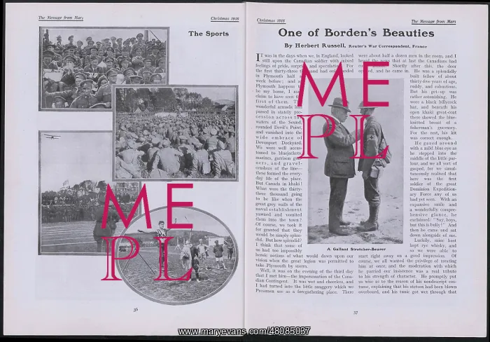 : WW1 - The Message from Mars, two pages : WW1 - The Message from Mars, two pages