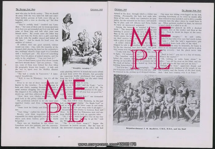: WW1 - The Message from Mars, two pages : WW1 - The Message from Mars, two pages