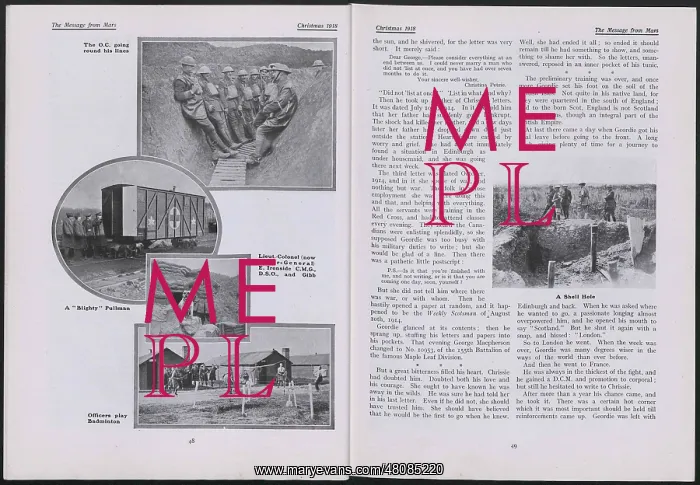 : WW1 - The Message from Mars, two pages : WW1 - The Message from Mars, two pages