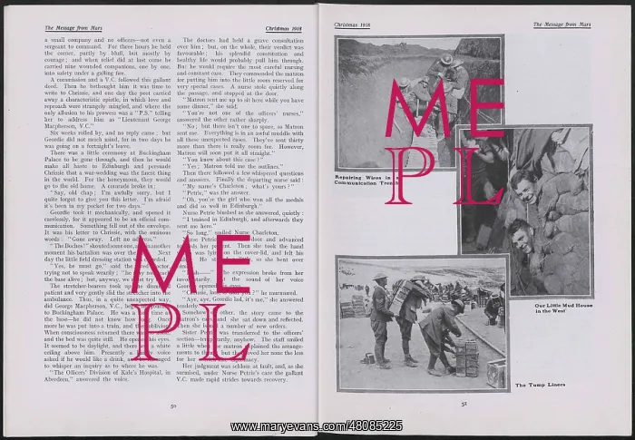 : WW1 - The Message from Mars, two pages : WW1 - The Message from Mars, two pages