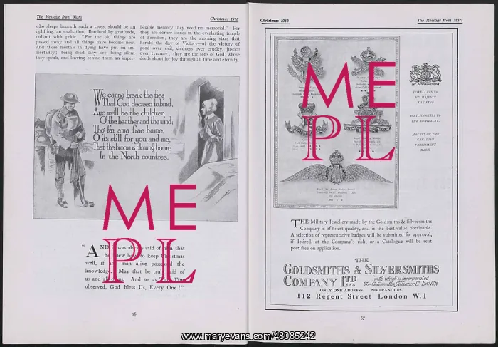 : WW1 - The Message from Mars, two pages : WW1 - The Message from Mars, two pages