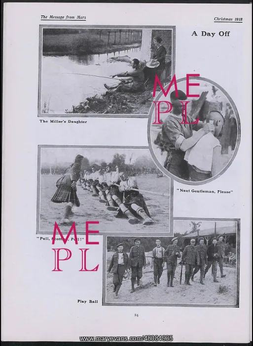 : WW1 - The Message from Mars, four photographs : WW1 - The Message from Mars, four photographs