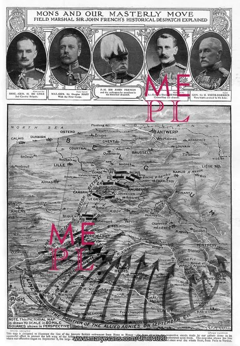 : WW1 - Mons and our Masterly Move - 1914 : WW1 - Mons and our Masterly Move - 1914