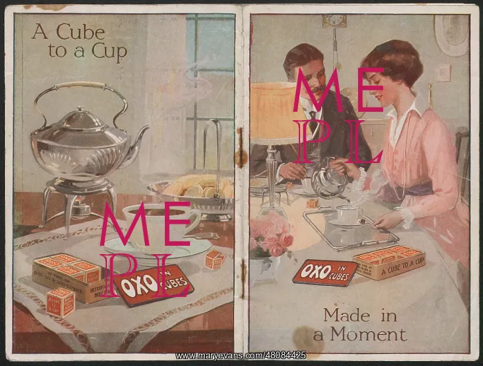 : WW1 - OXO booklet, front and back covers : WW1 - OXO booklet, front and back covers