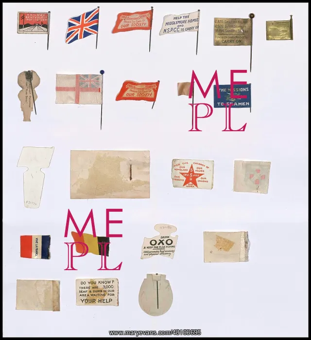 : WW1 - Patriotic items for fundraising : WW1 - Patriotic items for fundraising