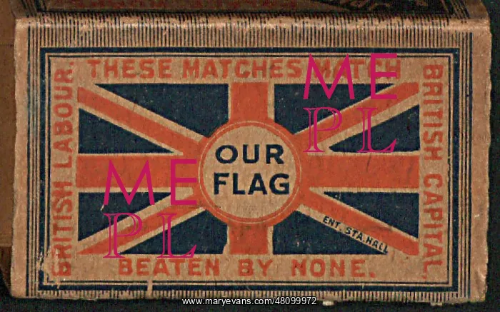 : WW1 - patriotic matchbox design : WW1 - patriotic matchbox design