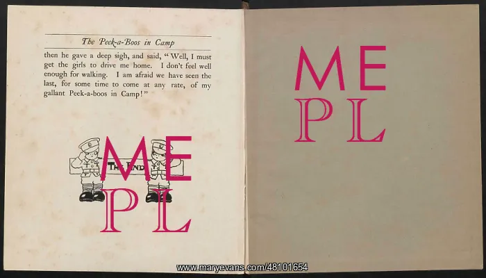 : WW1 - The Peek-A-Boos in Camp : WW1 - The Peek-A-Boos in Camp