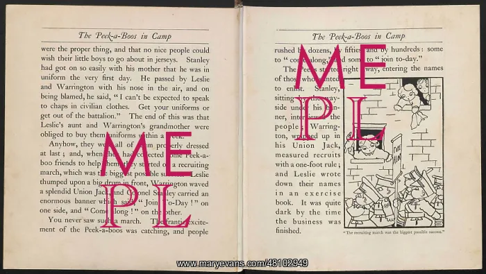 : WW1 - The Peek-A-Boos in Camp : WW1 - The Peek-A-Boos in Camp