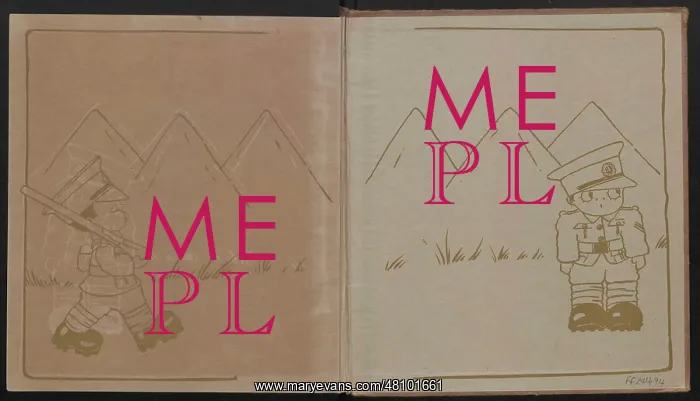 : WW1 - The Peek-A-Boos in Camp - endpapers : WW1 - The Peek-A-Boos in Camp - endpapers