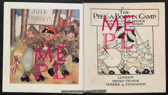 : WW1 - The Peek-A-Boos in Camp - frontispiece, title page : WW1 - The Peek-A-Boos in Camp - frontispiece, title page