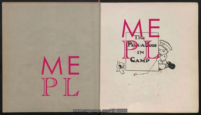 : WW1 - The Peek-A-Boos in Camp - title page : WW1 - The Peek-A-Boos in Camp - title page
