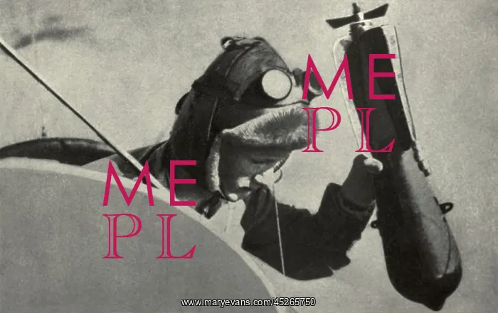 : WW1 pilot dropping a handheld bombing from his : WW1 pilot dropping a handheld bombing from his