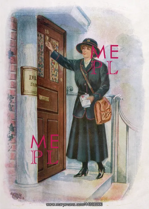 : WW1 POST WOMAN : WW1 POST WOMAN