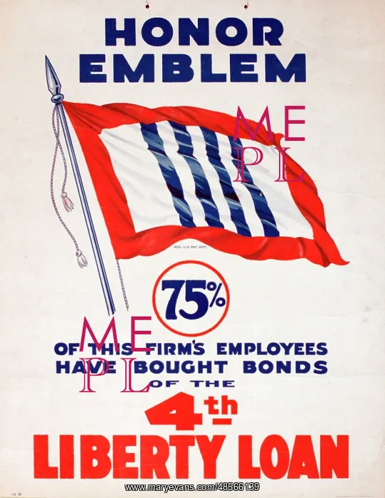 : WW1 poster, 4th Liberty Loan : WW1 poster, 4th Liberty Loan
