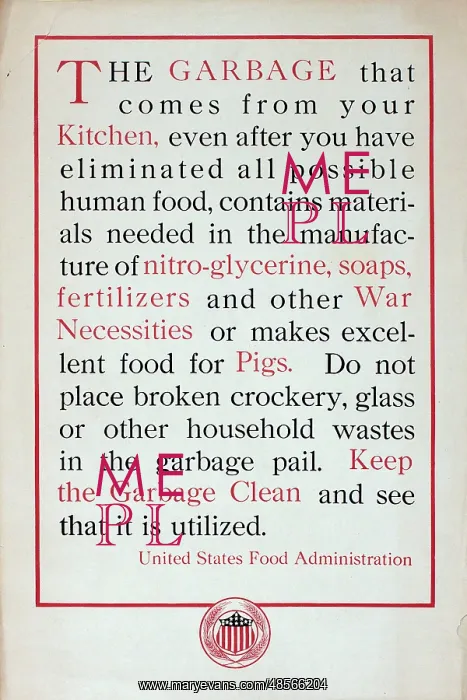 : WW1 poster, US Food Administration : WW1 poster, US Food Administration