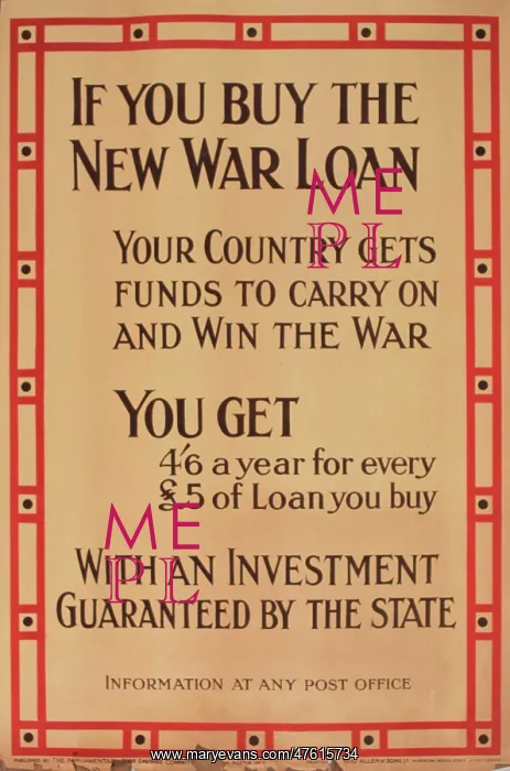 : WW1 poster, The New War Loan : WW1 poster, The New War Loan