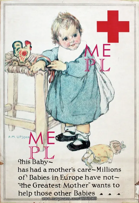 : WW1 poster, Red Cross : WW1 poster, Red Cross