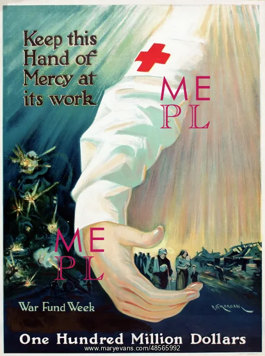 : WW1 poster, Red Cross : WW1 poster, Red Cross