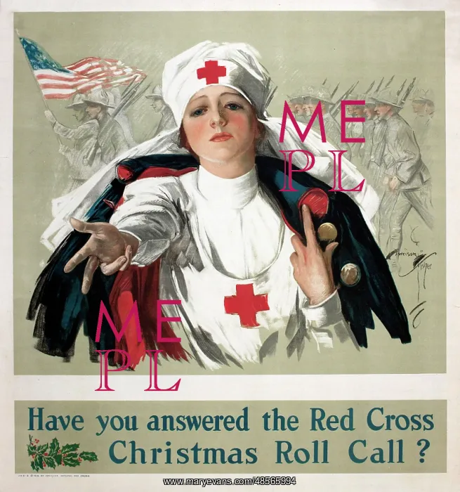 : WW1 poster, Red Cross : WW1 poster, Red Cross