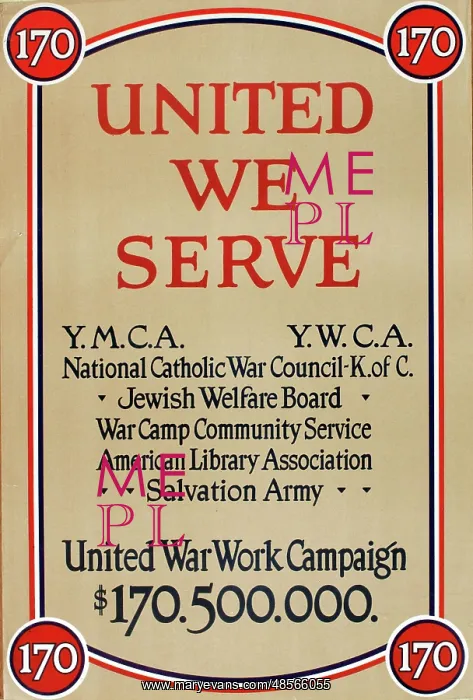 : WW1 poster, United War Work Campaign : WW1 poster, United War Work Campaign