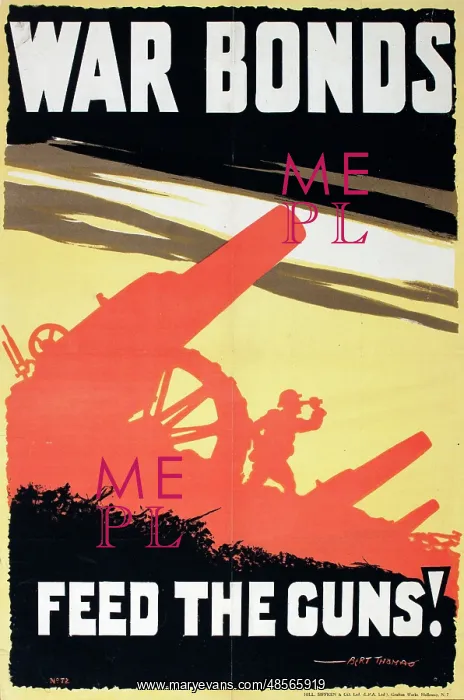 : WW1 Poster, War Bonds, Feed The Guns! : WW1 Poster, War Bonds, Feed The Guns!