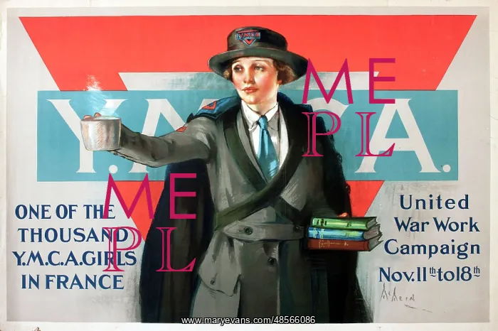 : WW1 poster, YMCA fundraising : WW1 poster, YMCA fundraising