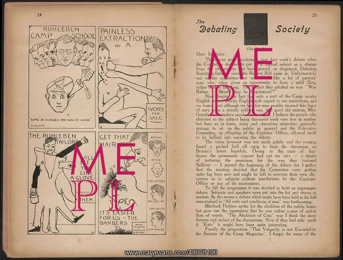 : WW1 - In Ruhleben Camp - magazine pages : WW1 - In Ruhleben Camp - magazine pages