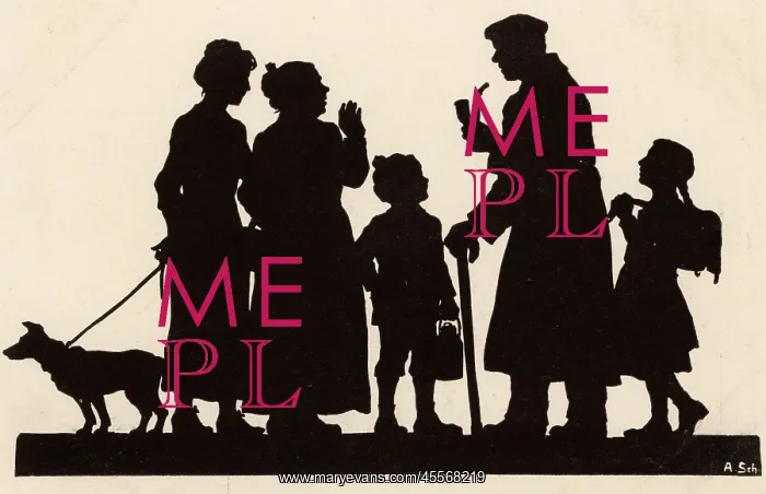 : WW1 - Silhouette - A German soldier returning from the war : WW1 - Silhouette - A German soldier returning from the war