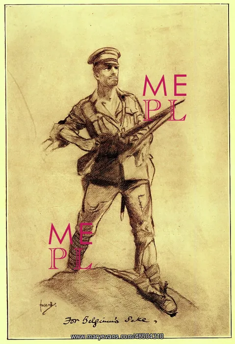 : WW1 soldier -- For Belgium's Sake : WW1 soldier -- For Belgium's Sake
