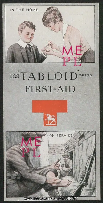 : WW1 - Tabloid First-Aid, cover design : WW1 - Tabloid First-Aid, cover design