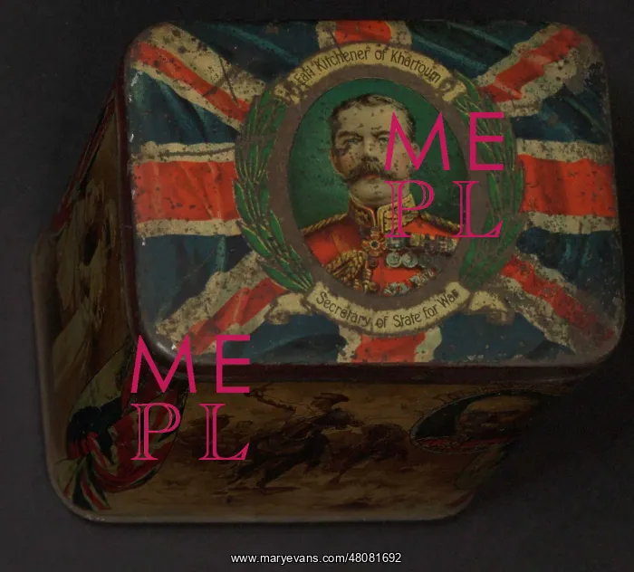 : WW1 - tin lid design - Lord Kitchener : WW1 - tin lid design - Lord Kitchener