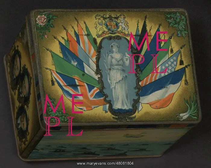 : WW1 - tin lid design - national flags and Peace : WW1 - tin lid design - national flags and Peace