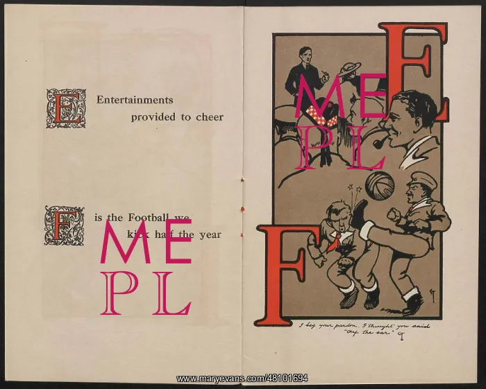 : WW1 - Tommy's ABC - E and F : WW1 - Tommy's ABC - E and F