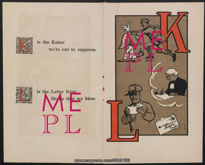 : WW1 - Tommy's ABC - K and L : WW1 - Tommy's ABC - K and L