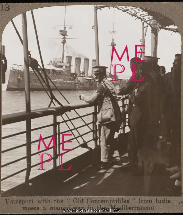 : WW1 TROOPSHIP IN MED : WW1 TROOPSHIP IN MED